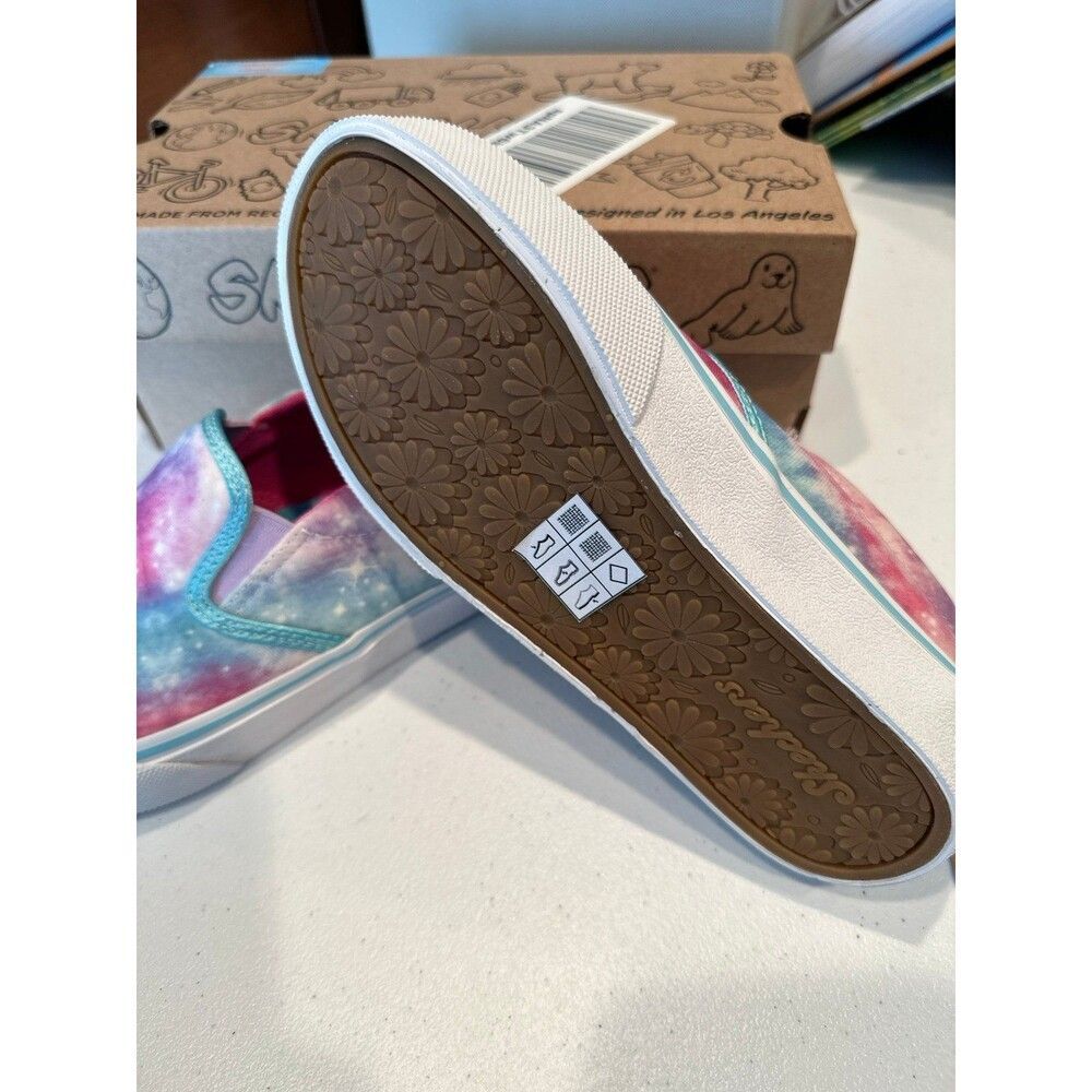 SKECHERS Girls 2 new tie dye slip on - Picture 3 of 5